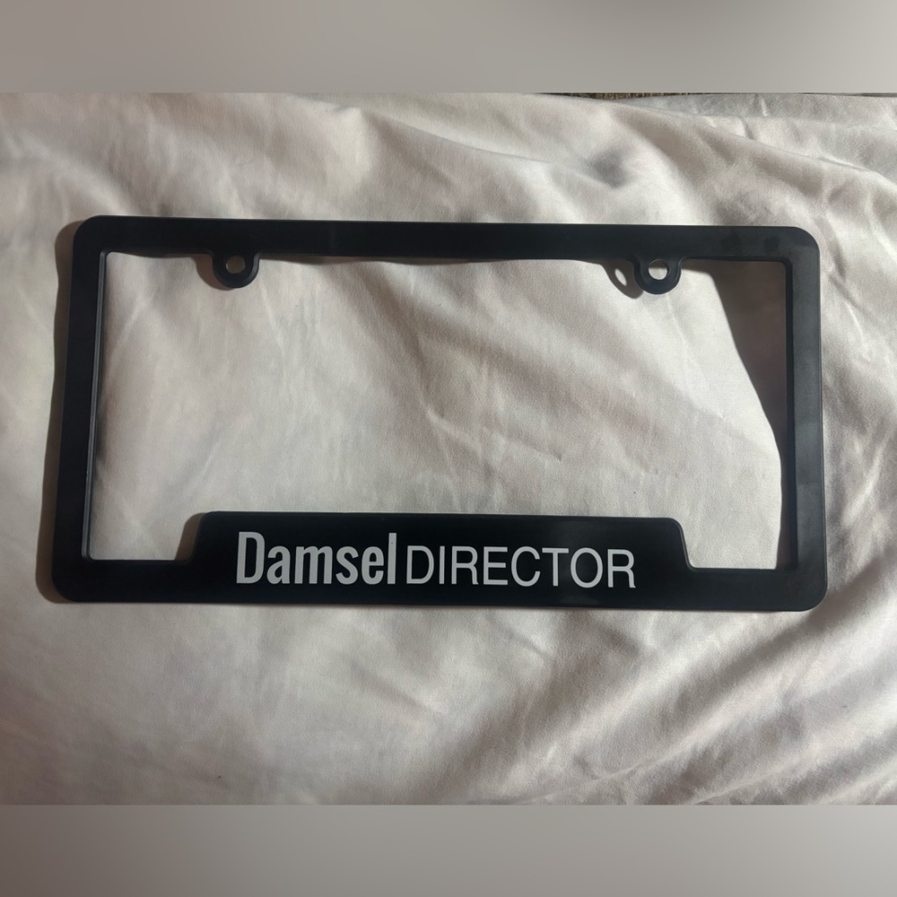 License Plate Frame Damsel In Defense